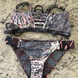 Maaji Coral Reef Reversible Bikini Set